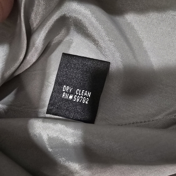 Adrianna Papell Occasions Tiered Crinkle Gown Dress in silver Grey Evening Weddi - Picture 12 of 13